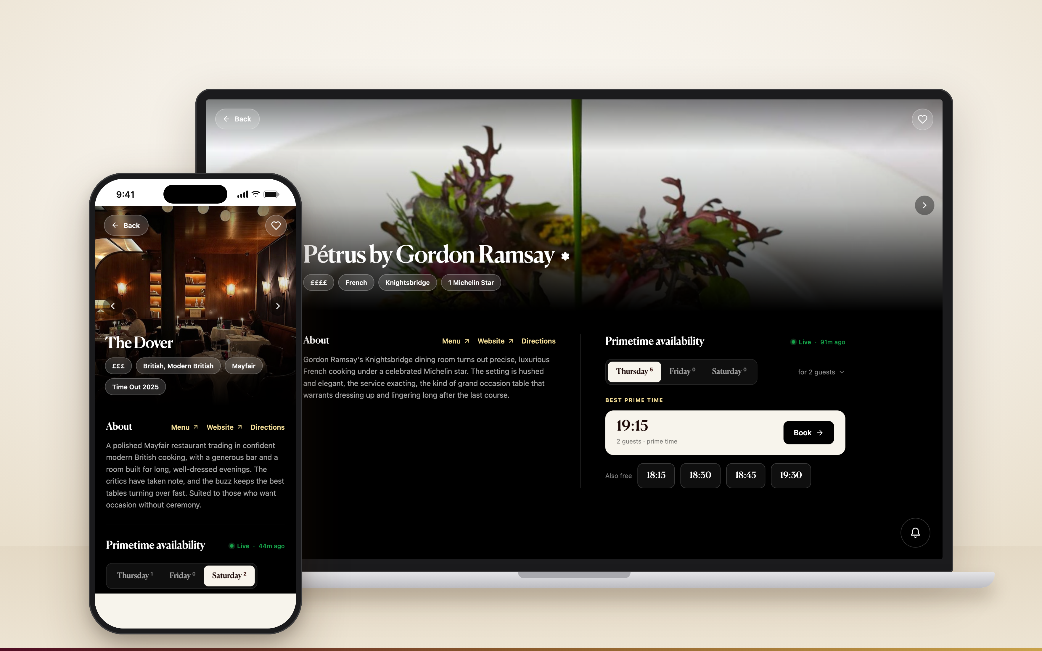 Primetable - Restaurant detail