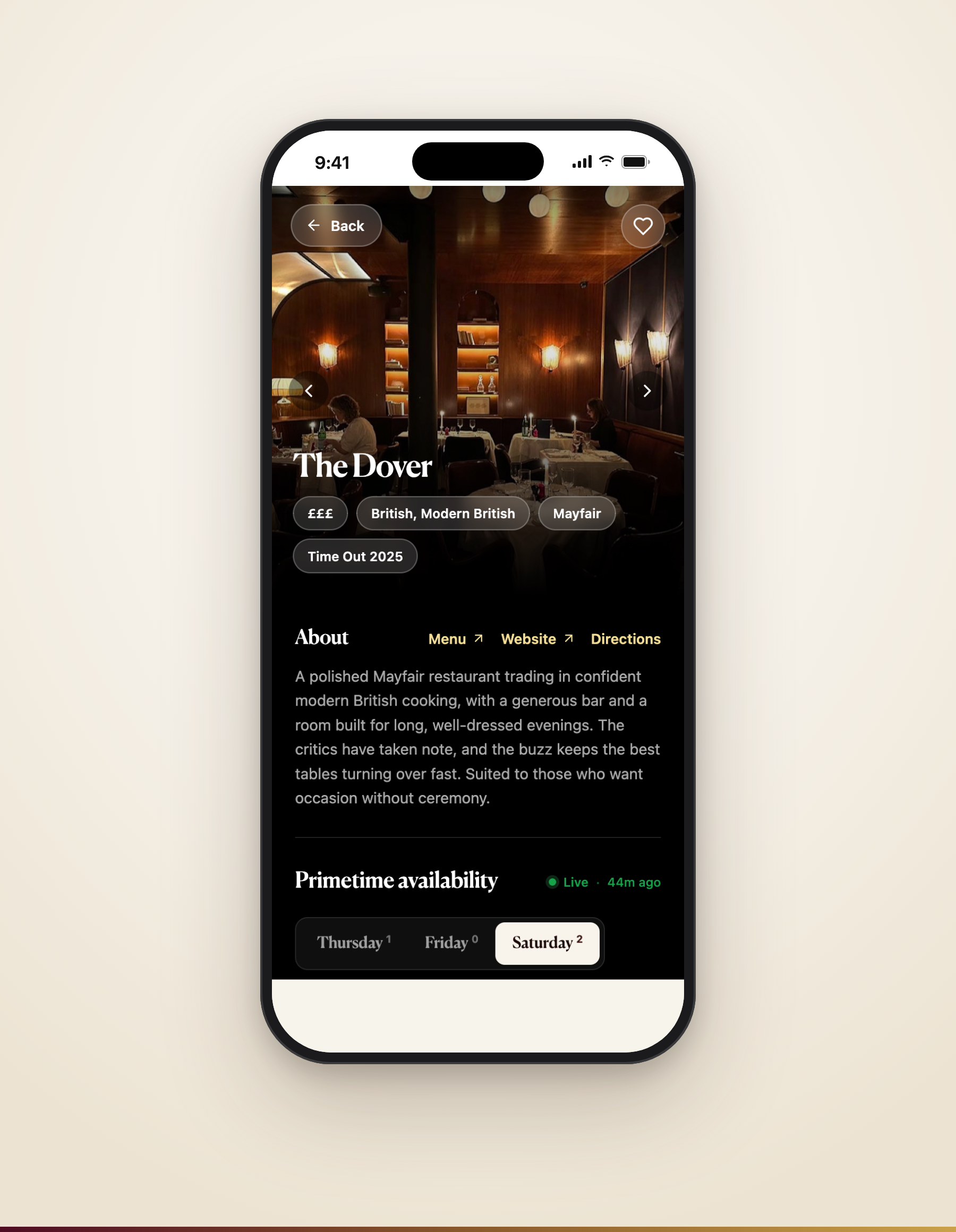 Primetable - Restaurant detail